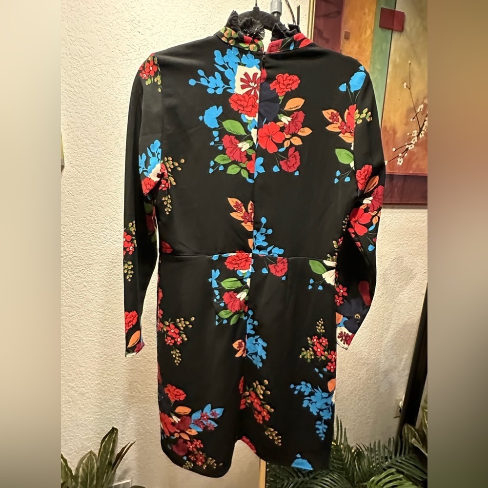 Savida floral longsleeve mini dress size S(36-38) - Picture 4 of 9